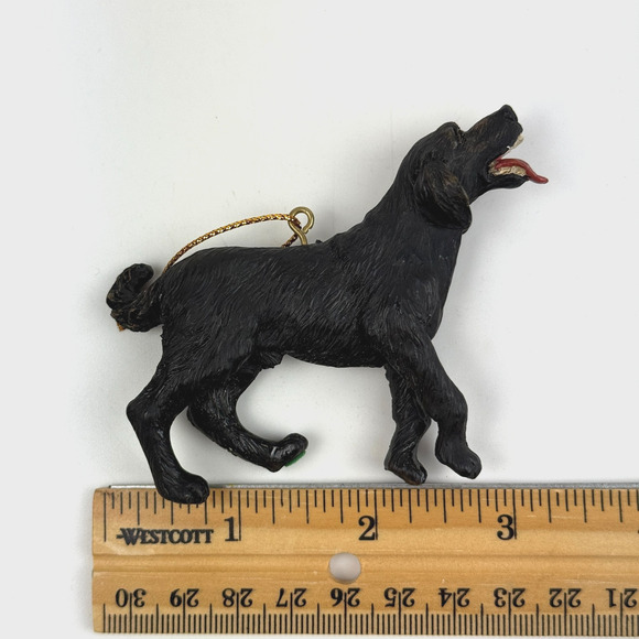 Rick Rowley Black Lab Dog Panting Ornament Made In USA Christmas Holiday - Picture 10 of 11